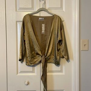 Urban Outfitters Front Tie Blouse